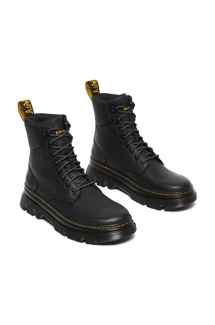 Dr. Martens Kožené členkové topánky Tarik dámske čierna farba na plochom podpätku DM27021001 - Pepit.sk