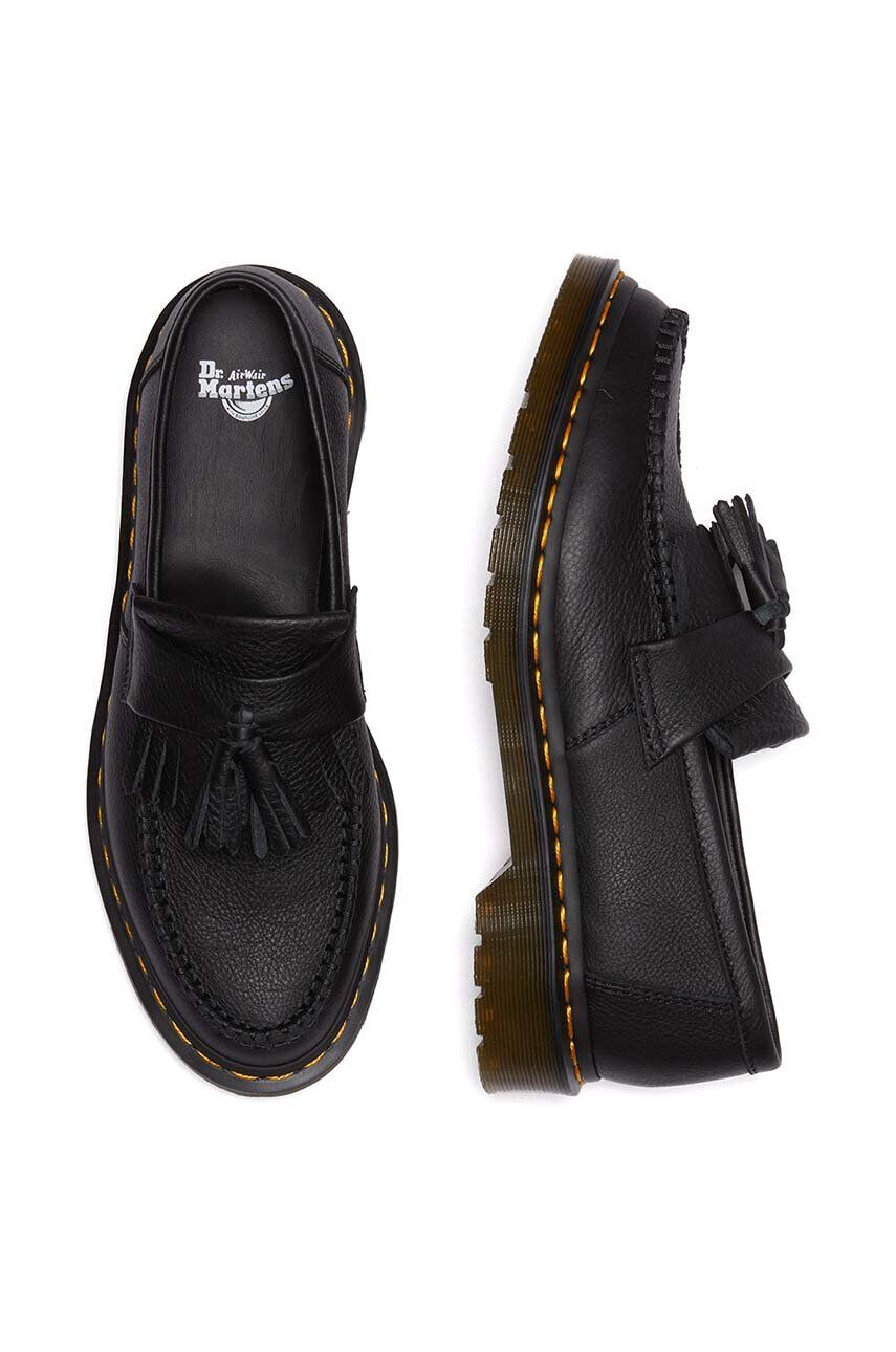 Dr. Martens Kožené mokasíny Adrian dámske čierna farba na plochom podpätku DM22760001 - Pepit.sk