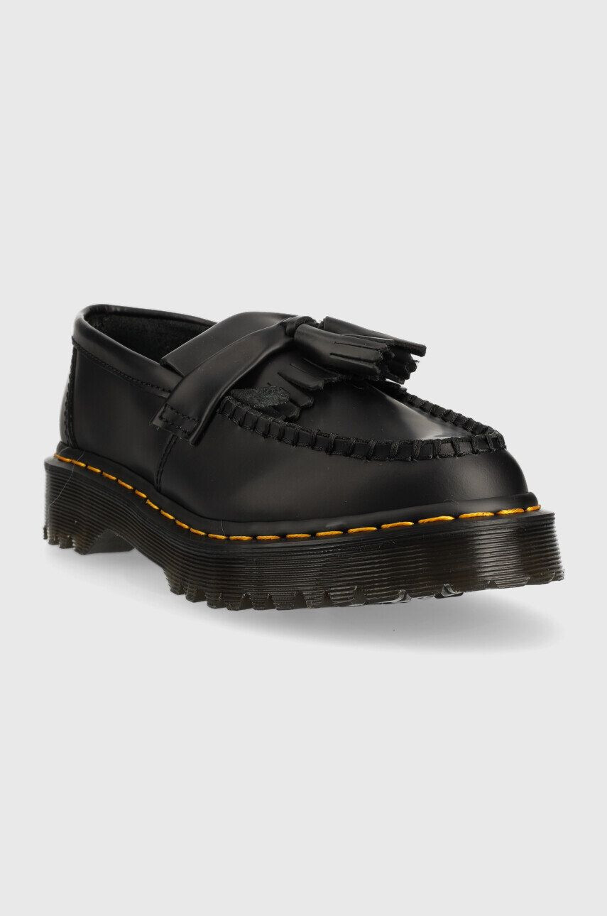 Dr. Martens Kožené mokasíny Adrian Bex čierna farba - Pepit.sk