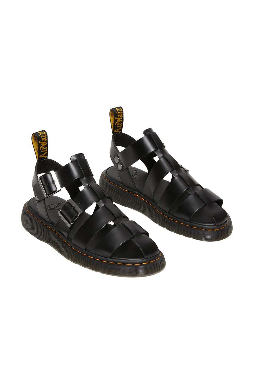 Dr. Martens Kožené sandále Garin DM30766001-Black dámske čierna farba DM30766001 - Pepit.sk