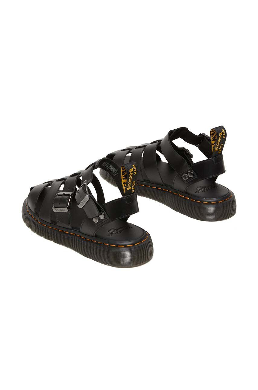 Dr. Martens Kožené sandále Garin DM30766001-Black dámske čierna farba DM30766001 - Pepit.sk