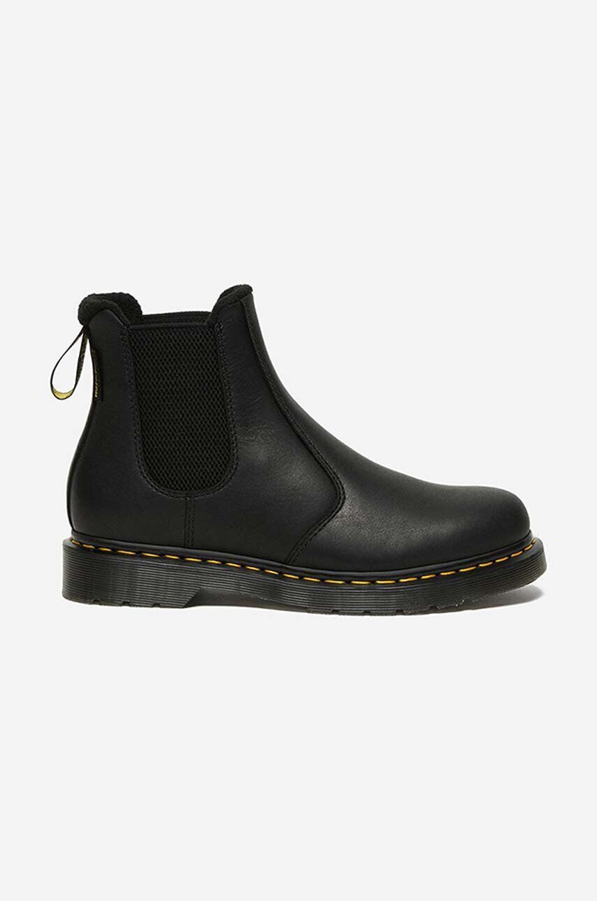 Dr. Martens Kožené topánky chelsea 2976 Valor Waterproof pánske čierna farba DM27142001 - Pepit.sk