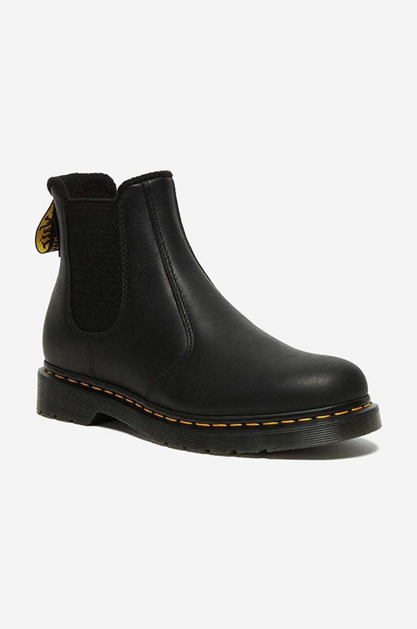 Dr. Martens Kožené topánky chelsea 2976 Valor Waterproof pánske čierna farba DM27142001 - Pepit.sk