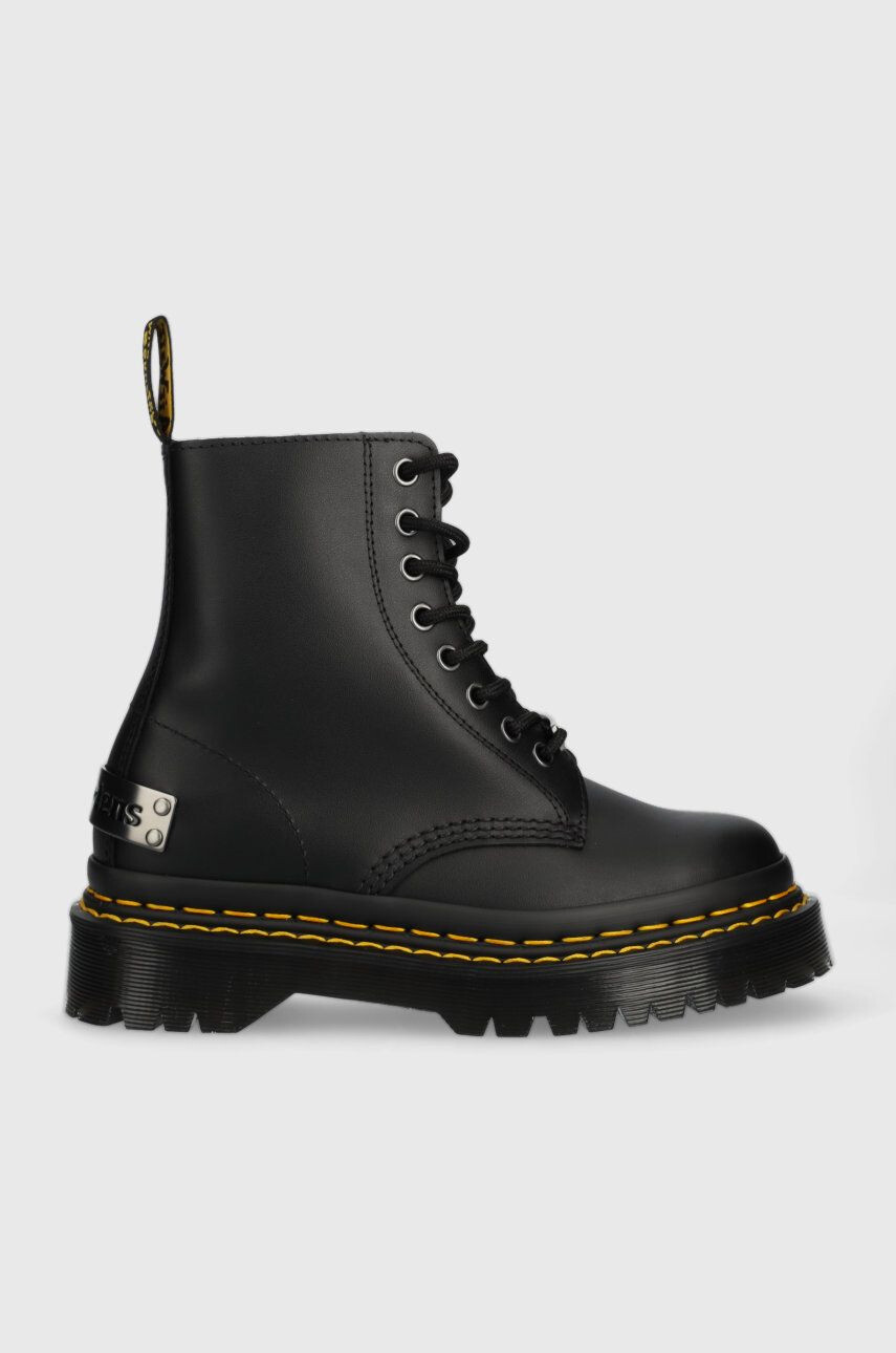 Dr. Martens Kožené workery 1460 Bex Ds Pltd dámske čierna farba na platforme - Pepit.sk