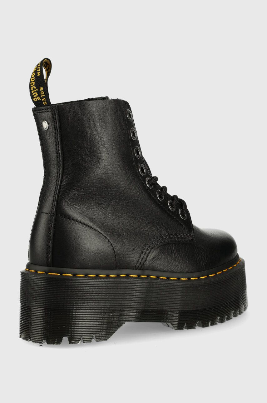 Dr. Martens Kožené workery 1460 Pascal Max DM26925001.1460.Pascal-Black.Pisa dámske čierna farba na platforme - Pepit.sk