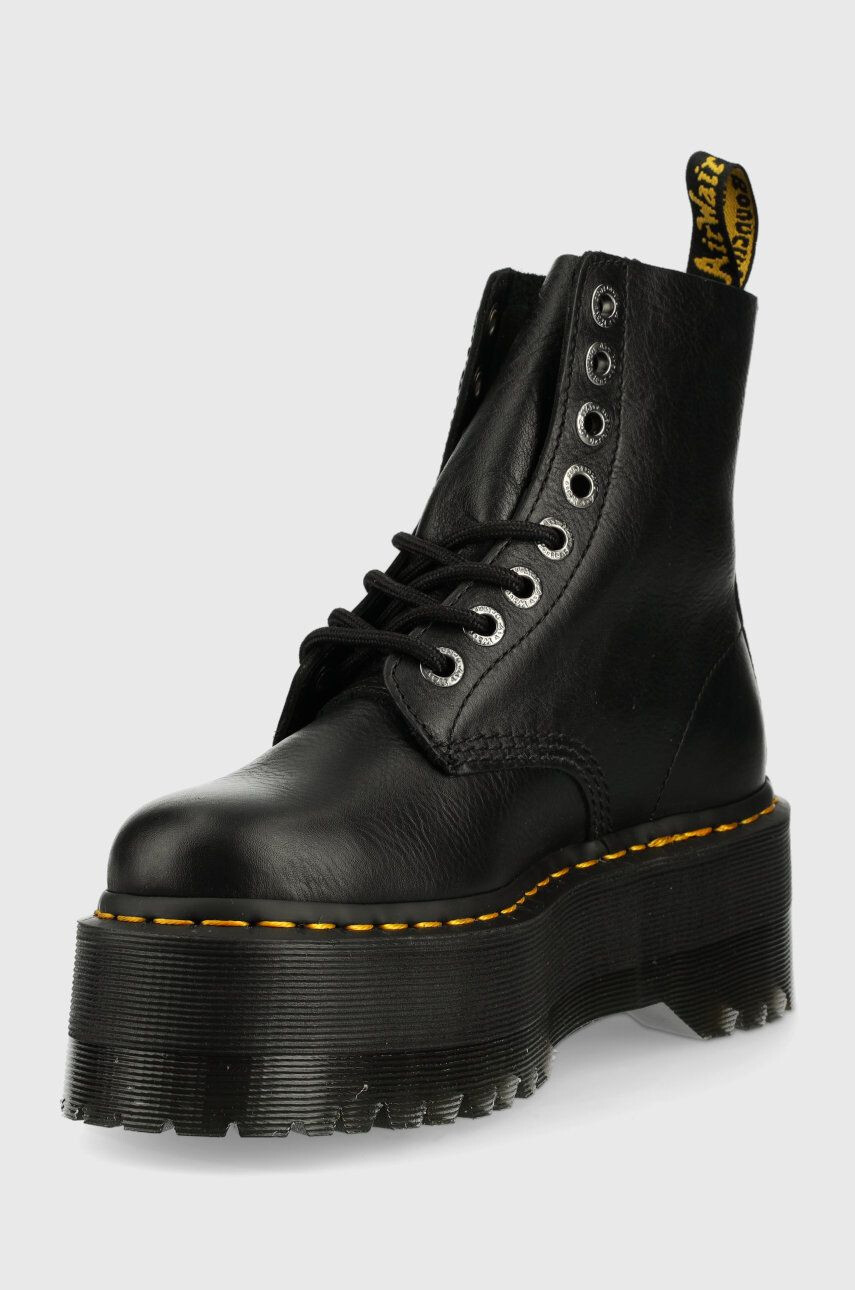 Dr. Martens Kožené workery 1460 Pascal Max DM26925001.1460.Pascal-Black.Pisa dámske čierna farba na platforme - Pepit.sk