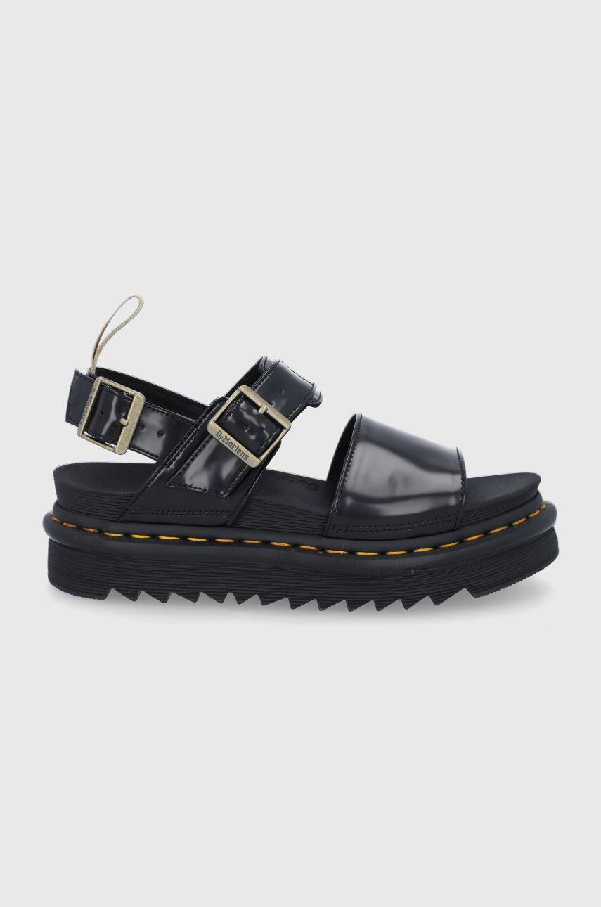 Dr. Martens Sandále Vegan Voss DM26803001.Vegan.Voss-Black dámske čierna farba na platforme - Pepit.sk