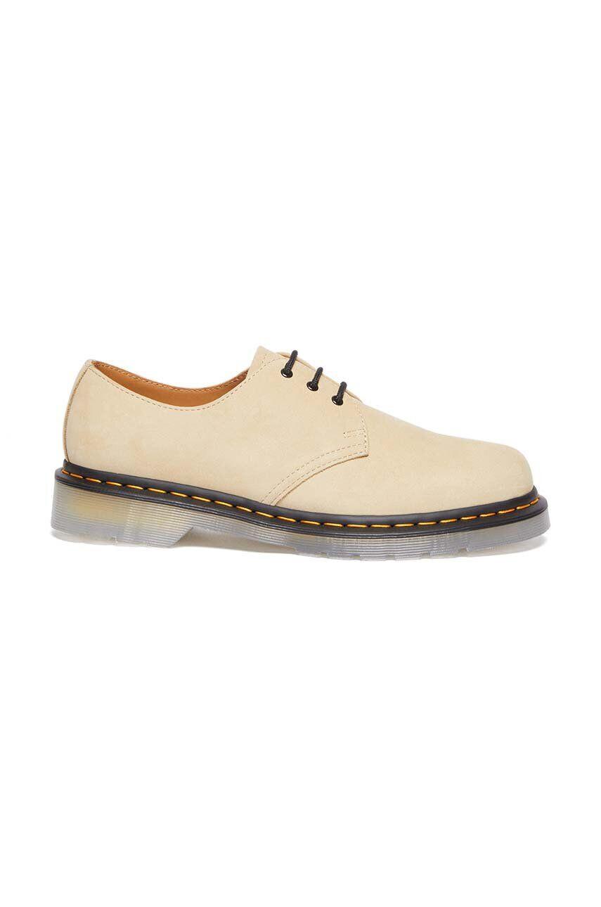 Dr. Martens Semišové poltopánky 1461 ICED II dámske béžová farba na plochom podpätku DM30641505 - Pepit.sk