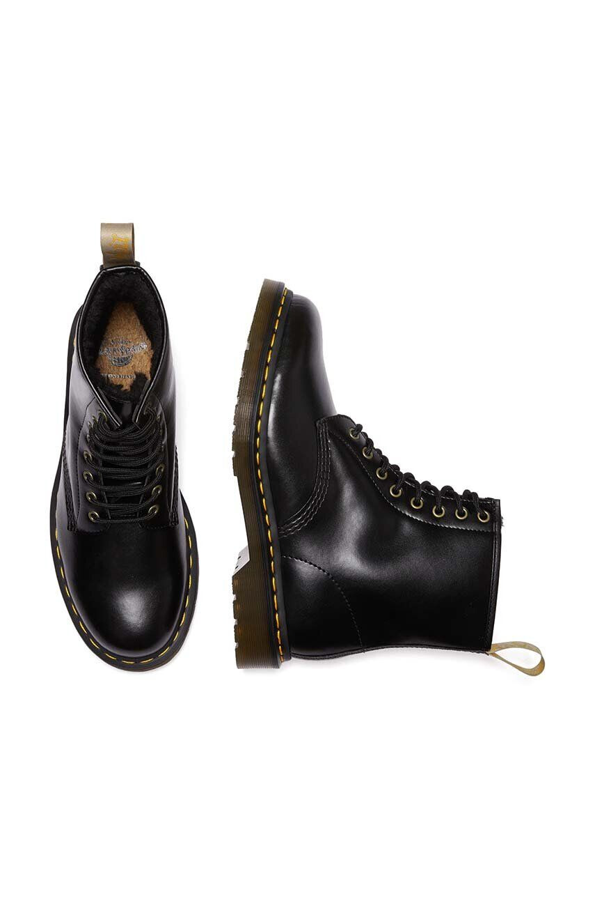 Dr. Martens Workery Vegan 1460 dámske čierna farba na plochom podpätku zateplené DM31136001 - Pepit.sk