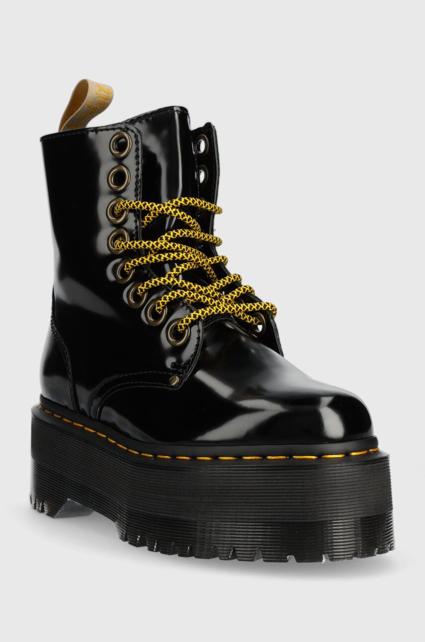 Dr. Martens Workery Vegan Jadon Max DM27292001-Black dámske čierna farba na platforme - Pepit.sk