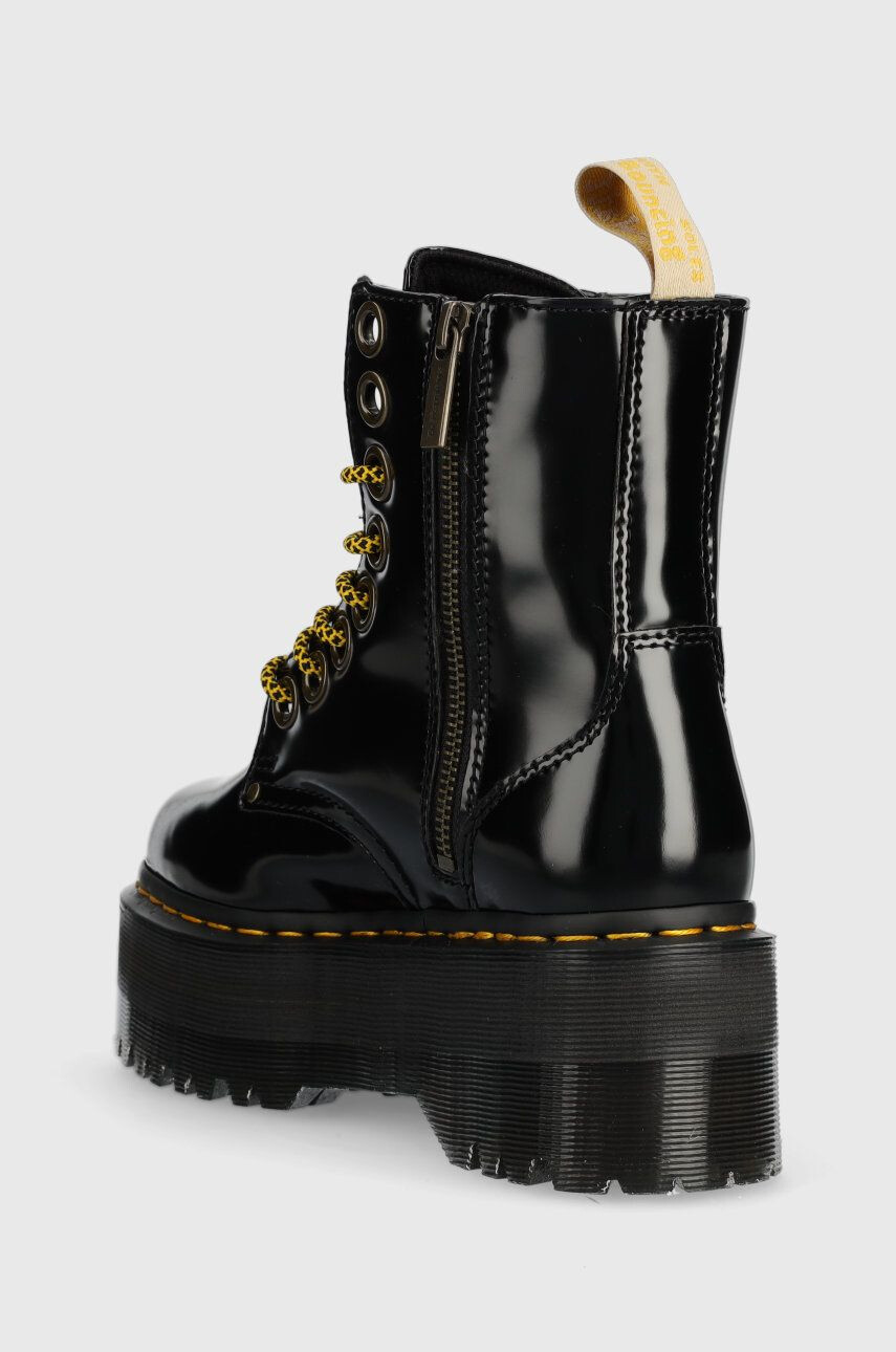 Dr. Martens Workery Vegan Jadon Max DM27292001-Black dámske čierna farba na platforme - Pepit.sk