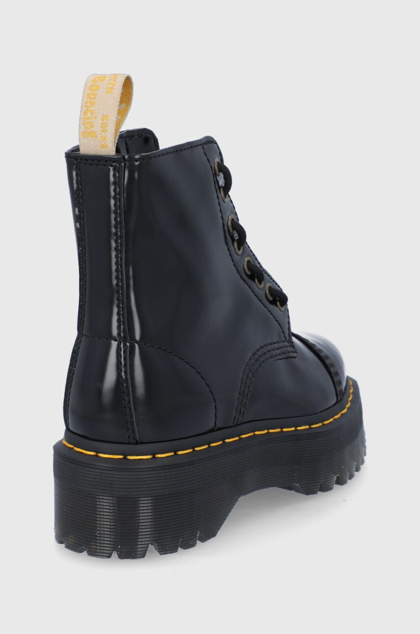 Dr. Martens Workery Vegan Sinclair 26410001-Black.Oxfo dámske čierna farba na platforme - Pepit.sk