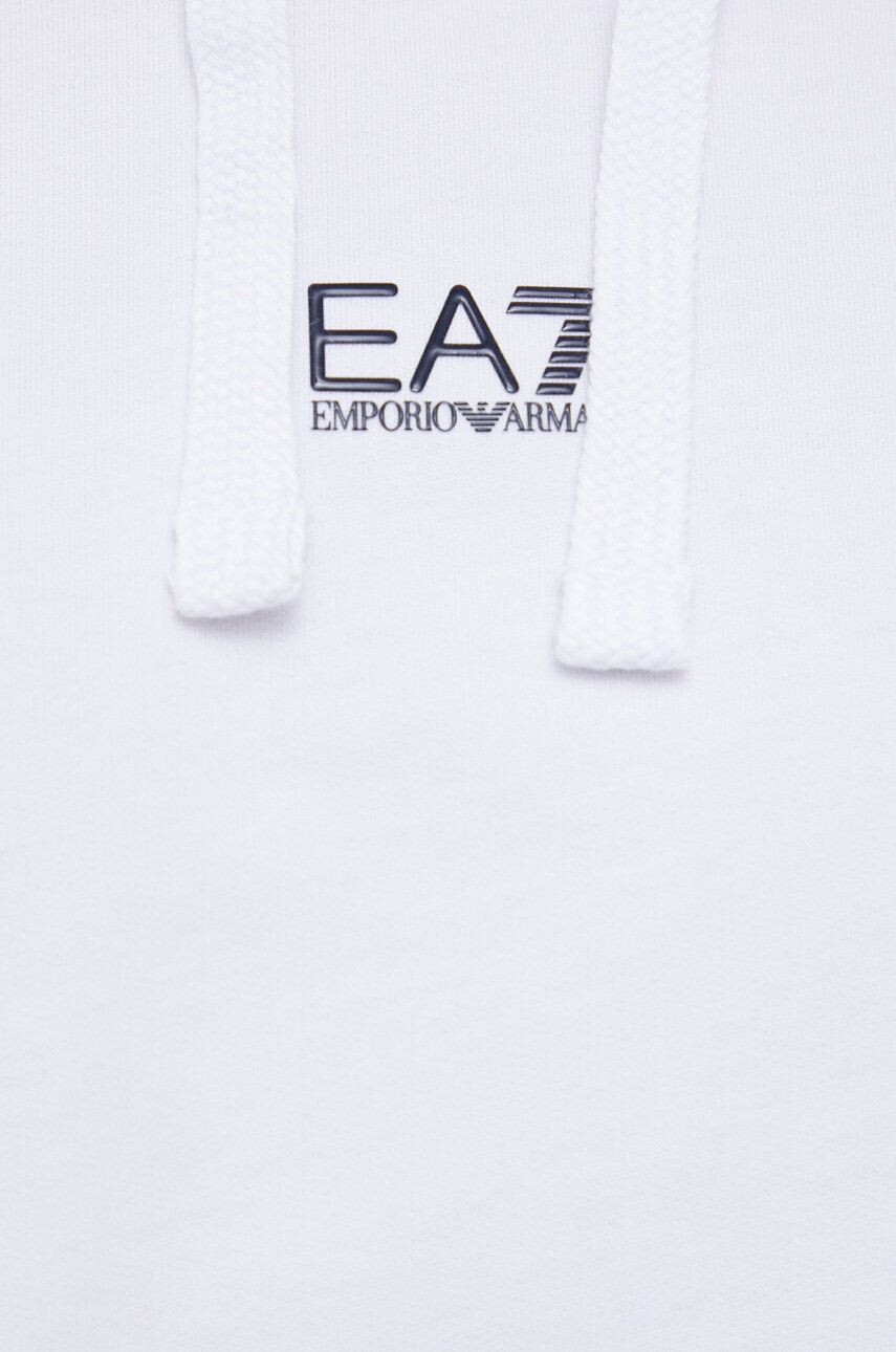 EA7 Emporio Armani Bavlnená tepláková súprava biela farba - Pepit.sk