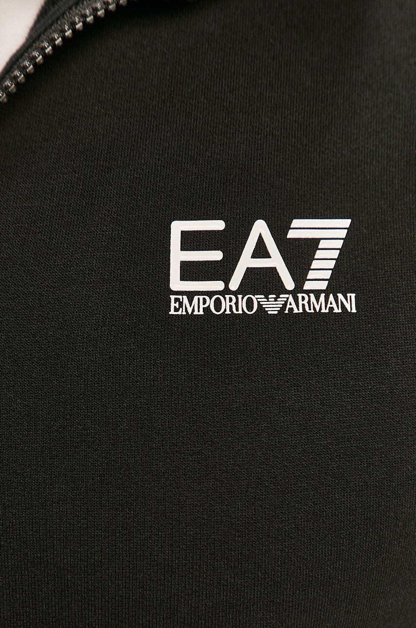 EA7 Emporio Armani Bavlnená tepláková súprava čierna farba - Pepit.sk