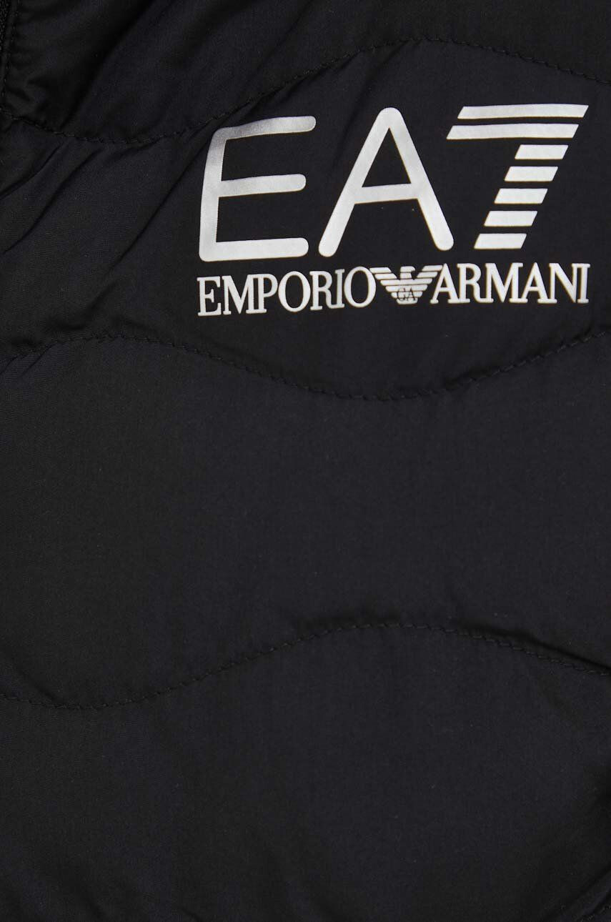 EA7 Emporio Armani Bunda dámska čierna farba prechodná - Pepit.sk