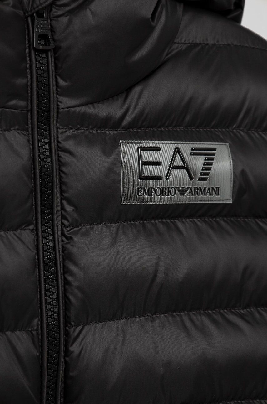 EA7 Emporio Armani Detská bunda čierna farba - Pepit.sk