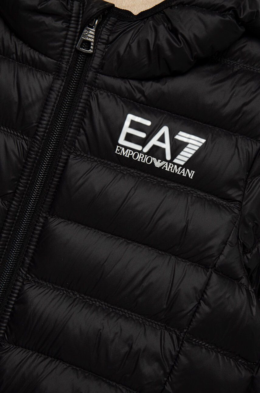 EA7 Emporio Armani Detská páperová bunda červená farba - Pepit.sk