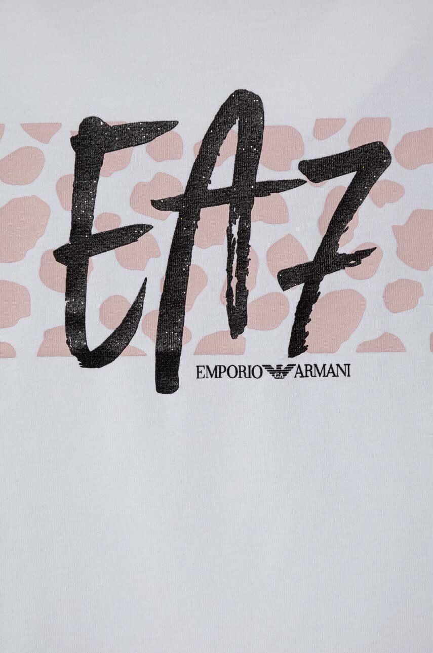 EA7 Emporio Armani Detské tričko biela farba - Pepit.sk