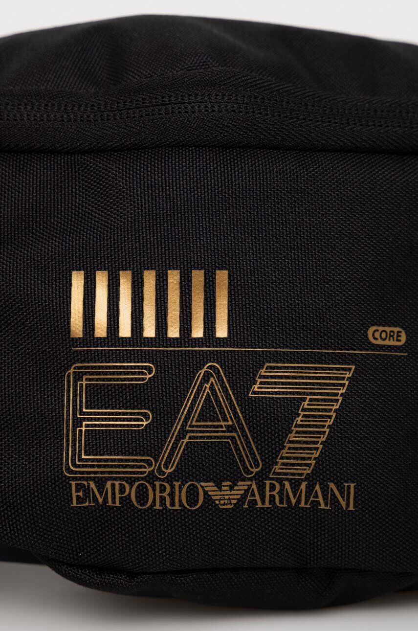 EA7 Emporio Armani Ľadvinka čierna farba - Pepit.sk