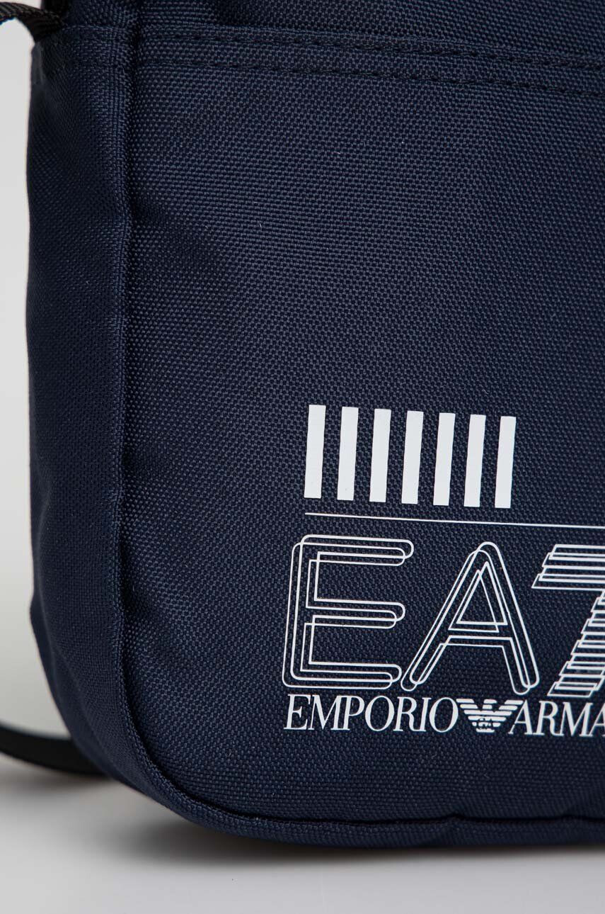 EA7 Emporio Armani Malá taška tmavomodrá farba - Pepit.sk