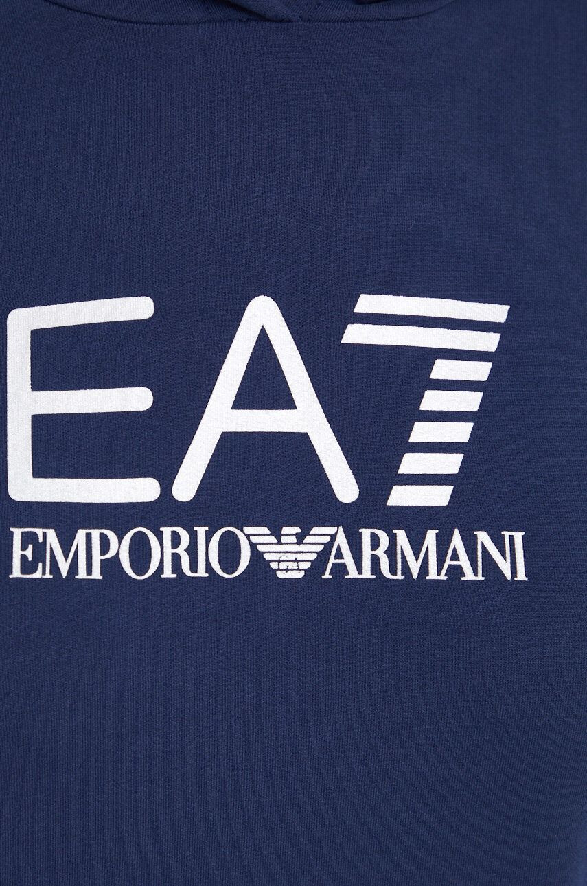 EA7 Emporio Armani Mikina dámska tmavomodrá farba jednofarebná - Pepit.sk