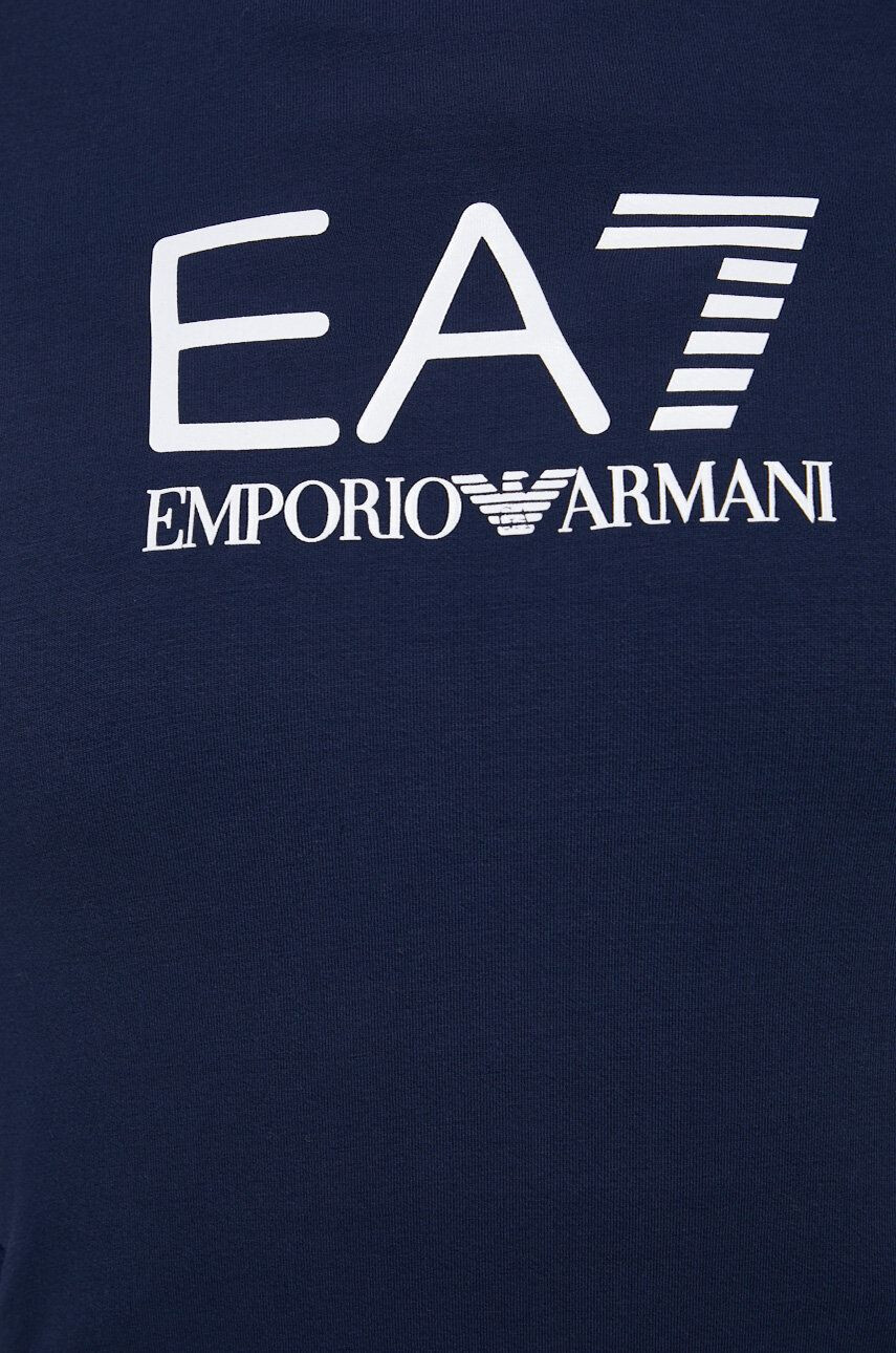 EA7 Emporio Armani Mikina dámska tmavomodrá farba jednofarebná - Pepit.sk