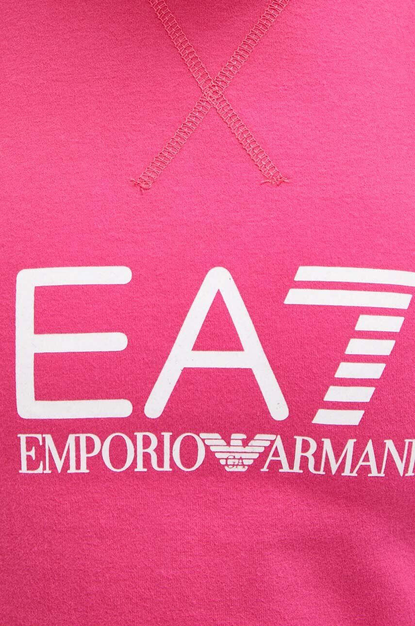 EA7 Emporio Armani Mikina dámska fialová farba s potlačou - Pepit.sk