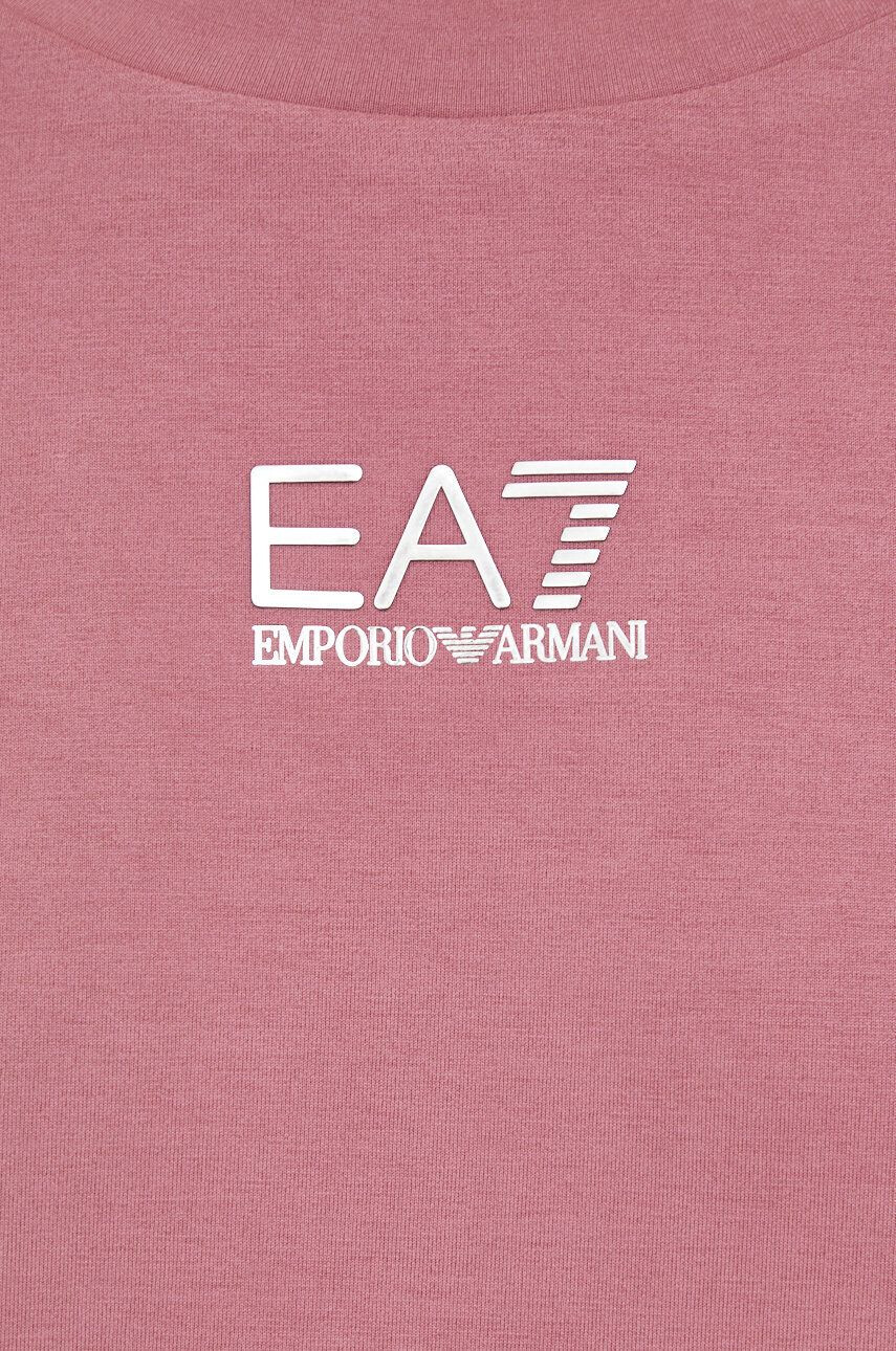 EA7 Emporio Armani Mikina dámska biela farba s potlačou - Pepit.sk