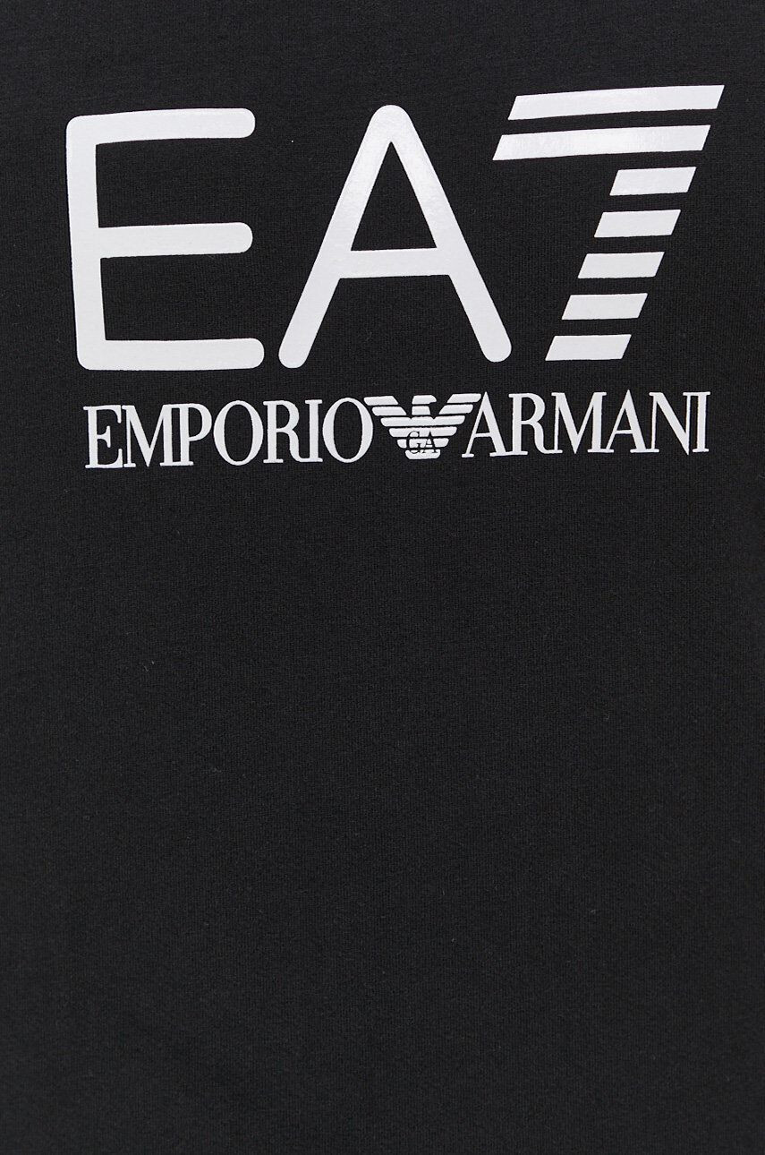 EA7 Emporio Armani Mikina dámska čierna farba s potlačou - Pepit.sk