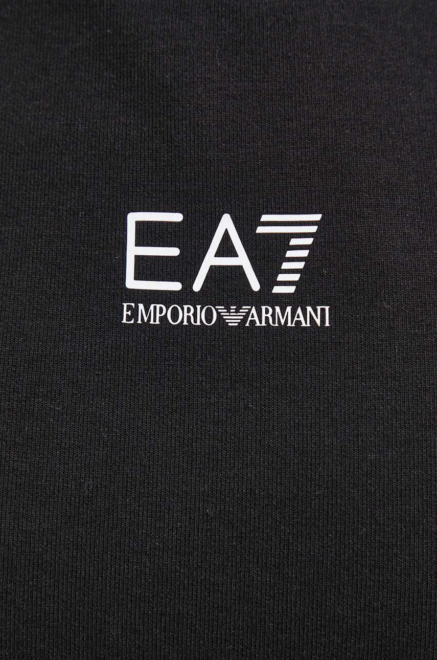 EA7 Emporio Armani Mikina dámska čierna farba jednofarebná - Pepit.sk