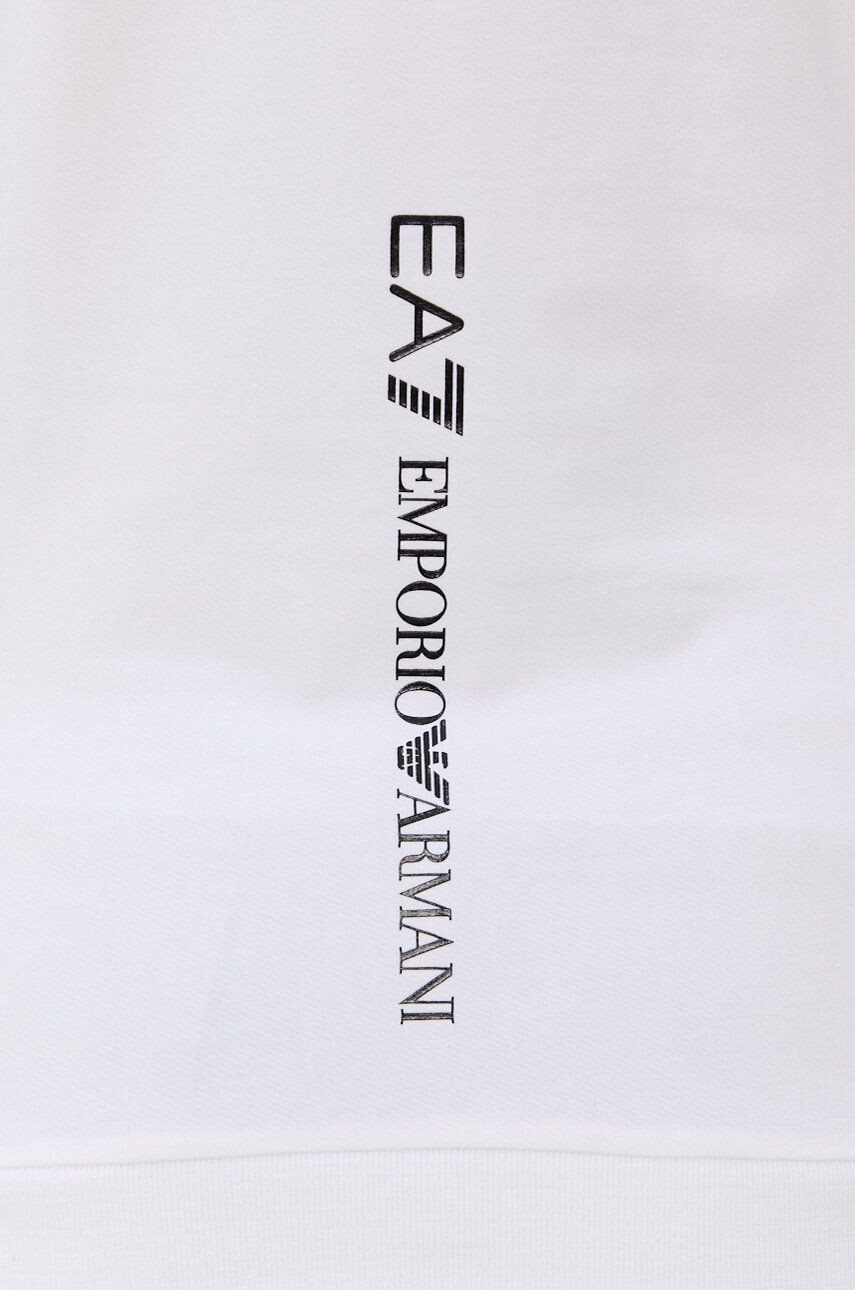 EA7 Emporio Armani Mikina dámska biela farba jednofarebná - Pepit.sk