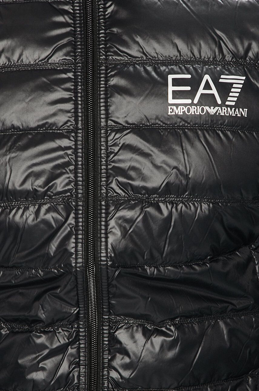 EA7 Emporio Armani Páperová bunda čierna farba prechodná - Pepit.sk