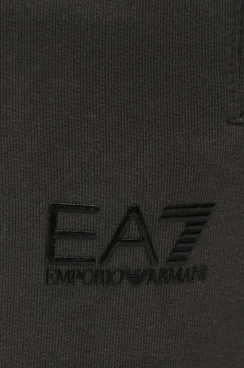 EA7 Emporio Armani Bavlnená tepláková súprava zelená farba - Pepit.sk