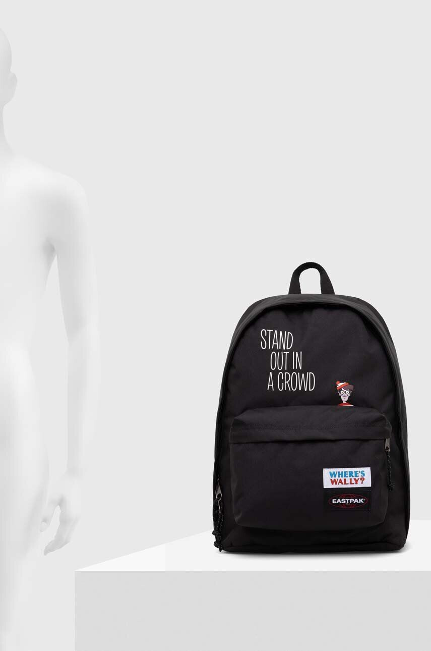 Eastpak Ruksak OUT OF OFFICE čierna farba veľký s potlačou EK0007672E41 - Pepit.sk