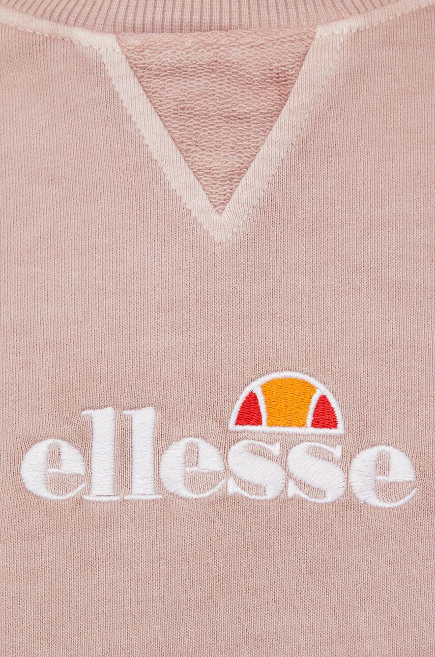 Ellesse Bavlnená mikina SGM14011-PINK dámska ružová farba s nášivkou - Pepit.sk