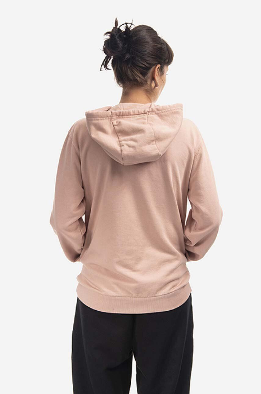 Ellesse Bavlnená mikina Daphni Oh Hoody SGM14014-PINK dámska ružová farba s kapucňou s nášivkou - Pepit.sk