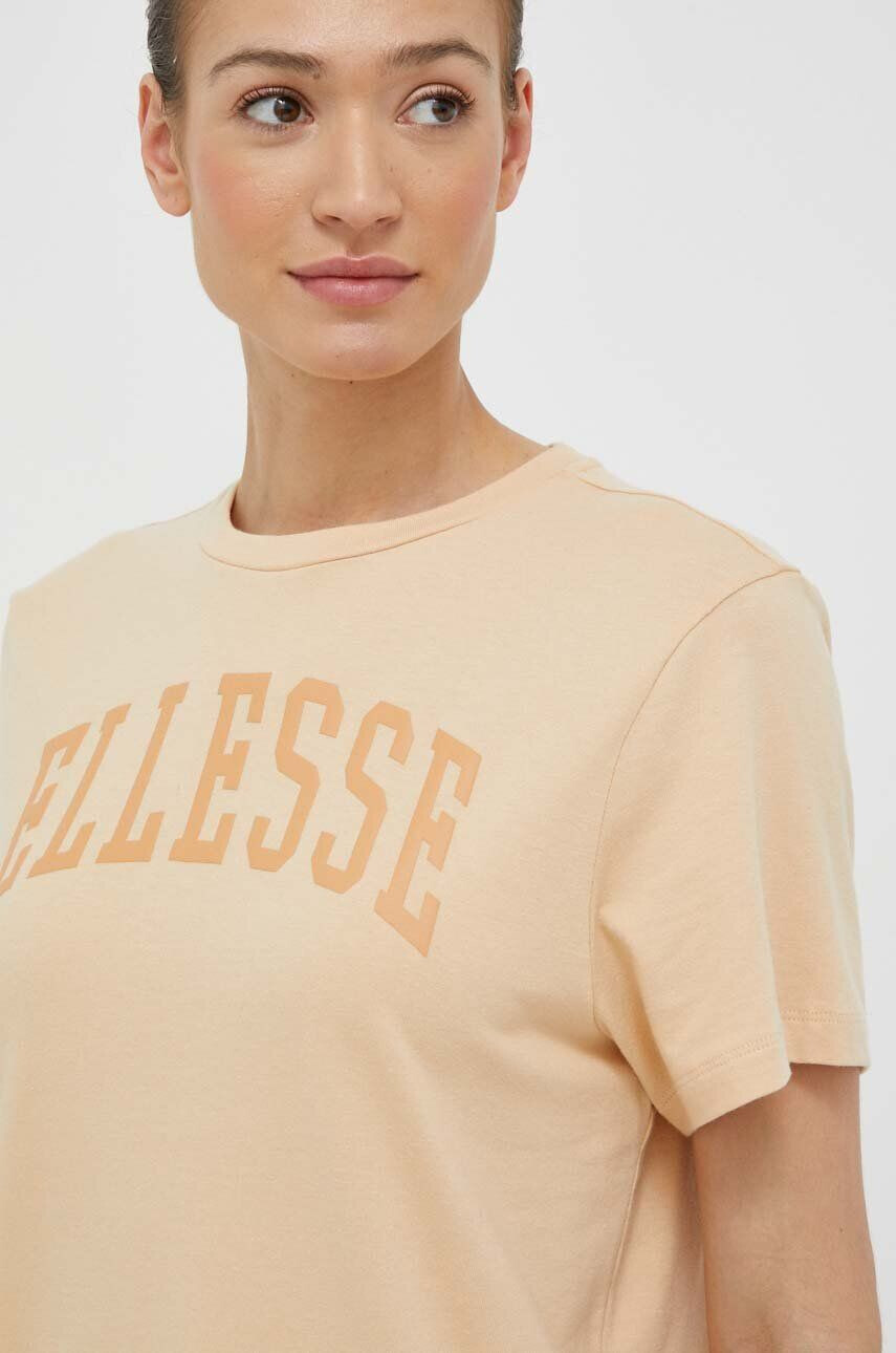 Ellesse Bavlnené tričko SGR17859-LIGHTGREY oranžová farba - Pepit.sk