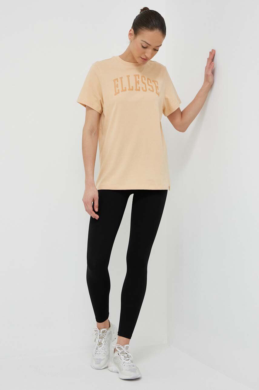 Ellesse Bavlnené tričko SGR17859-LIGHTGREY oranžová farba - Pepit.sk