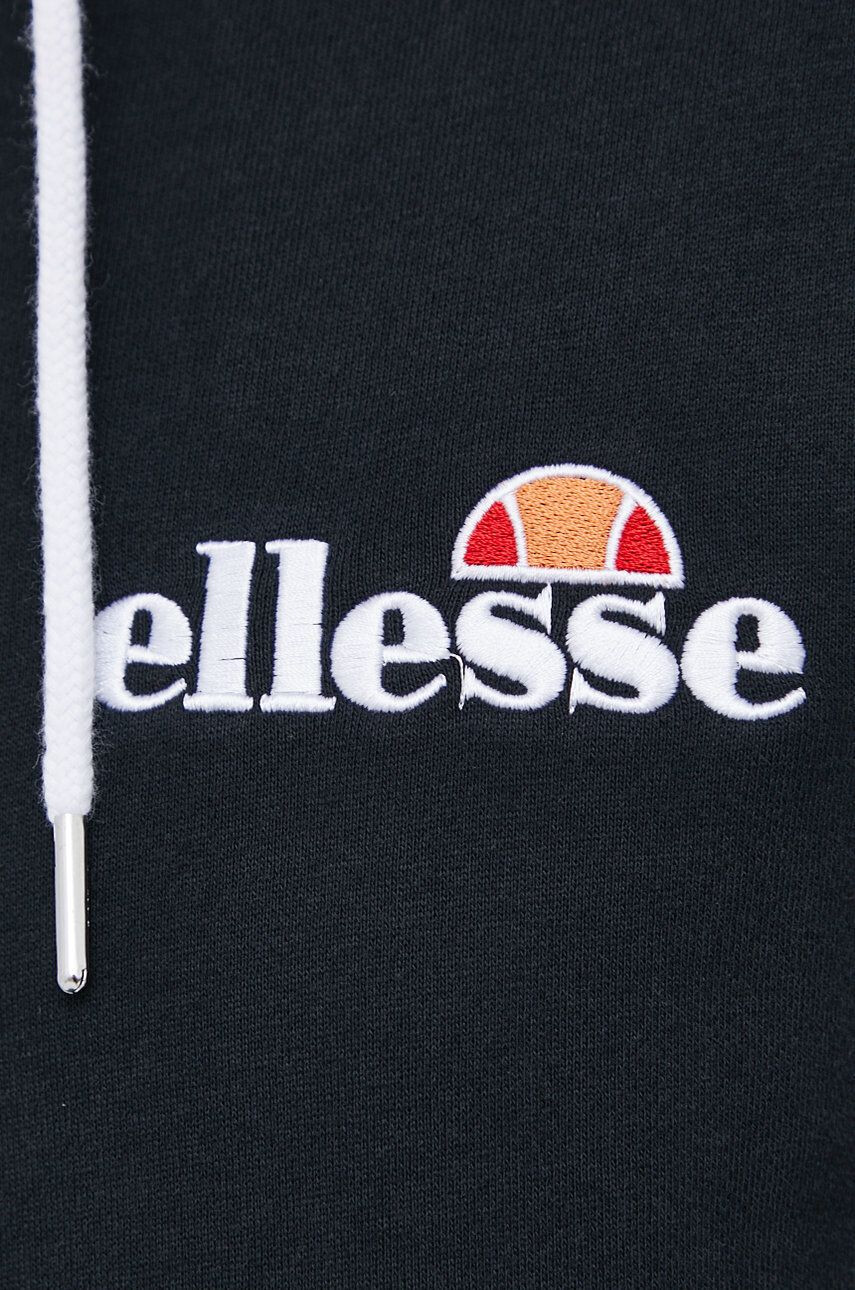 Ellesse Mikina SGS08848-011 dámska čierna farba s kapucňou s nášivkou - Pepit.sk