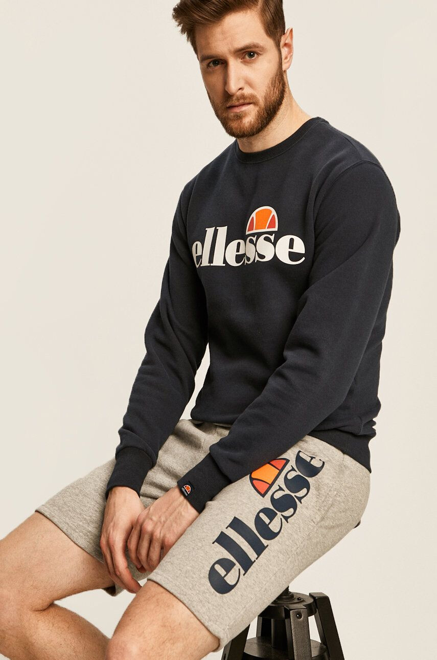 Ellesse Mikina SHC07930-DARKGREYMA pánska tmavomodrá farba vzorovaná - Pepit.sk