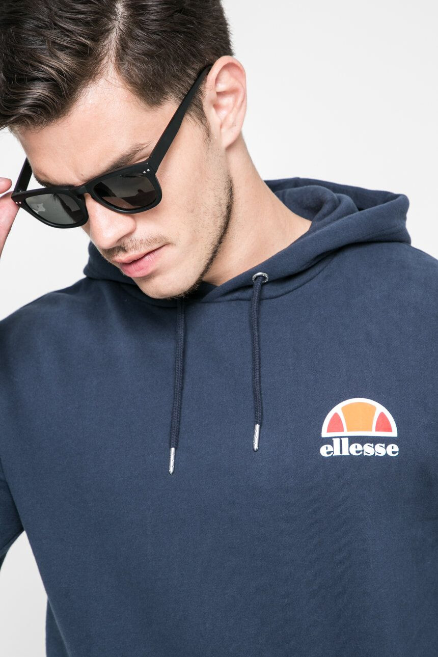 Ellesse Mikina shs02216-athlGREY pánska tmavomodrá farba s kapucňou s potlačou - Pepit.sk