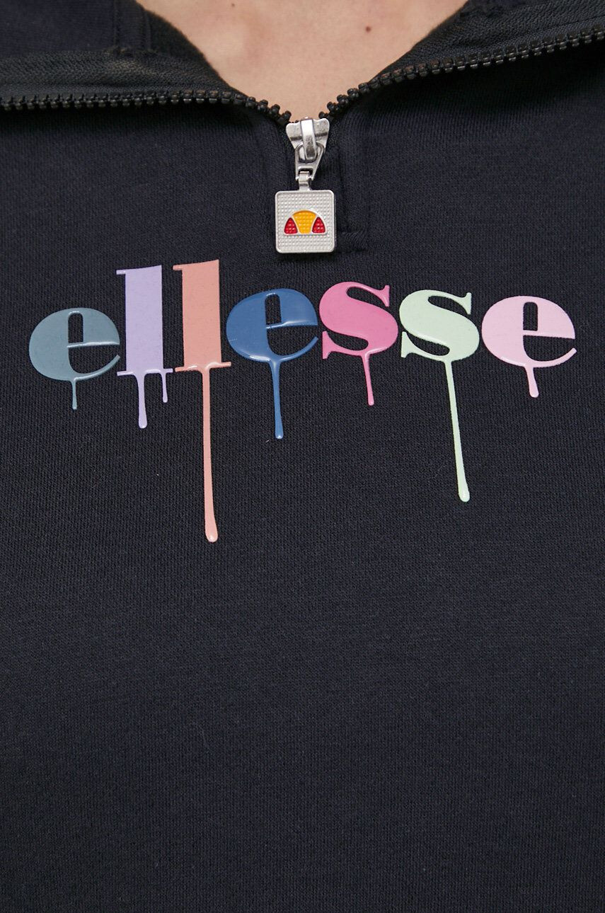 Ellesse Mikina SGM11090-BLACK dámska čierna farba s potlačou - Pepit.sk