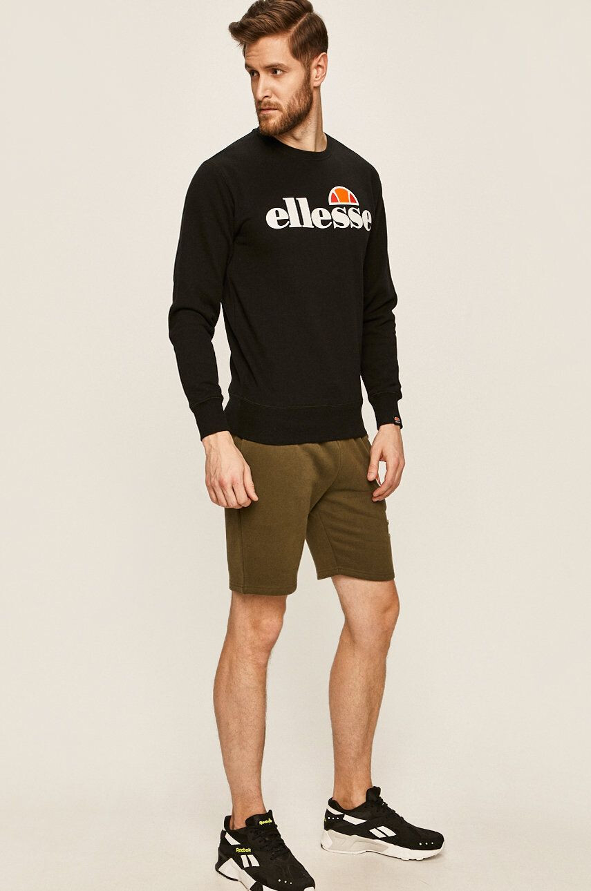 Ellesse Mikina SHC07930-DARKGREYMA pánska čierna farba vzorovaná - Pepit.sk