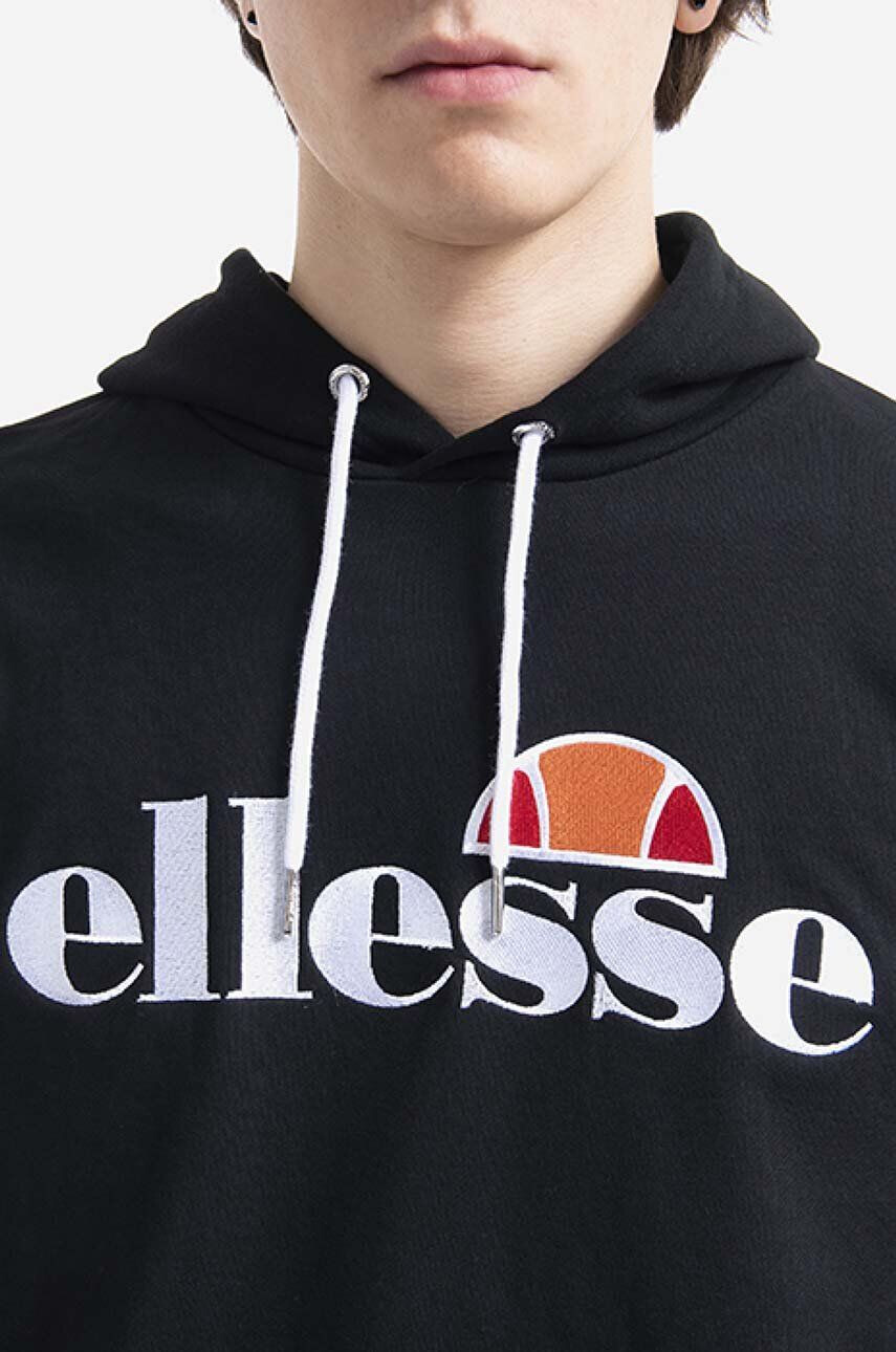 Ellesse Mikina SHK13288 Ferrer pánska zelená farba s kapucňou jednofarebná - Pepit.sk