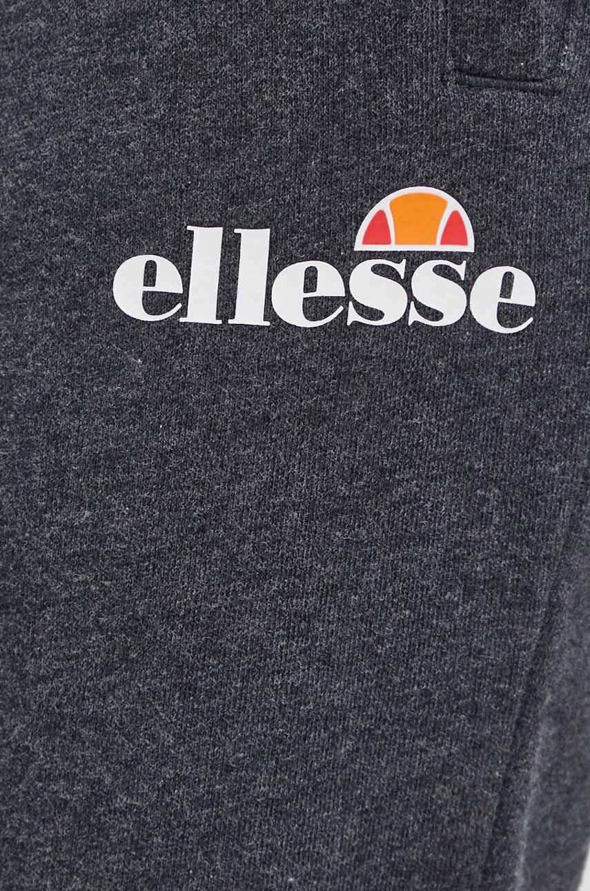 Ellesse Nohavice pánske čierna farba s nášivkou - Pepit.sk