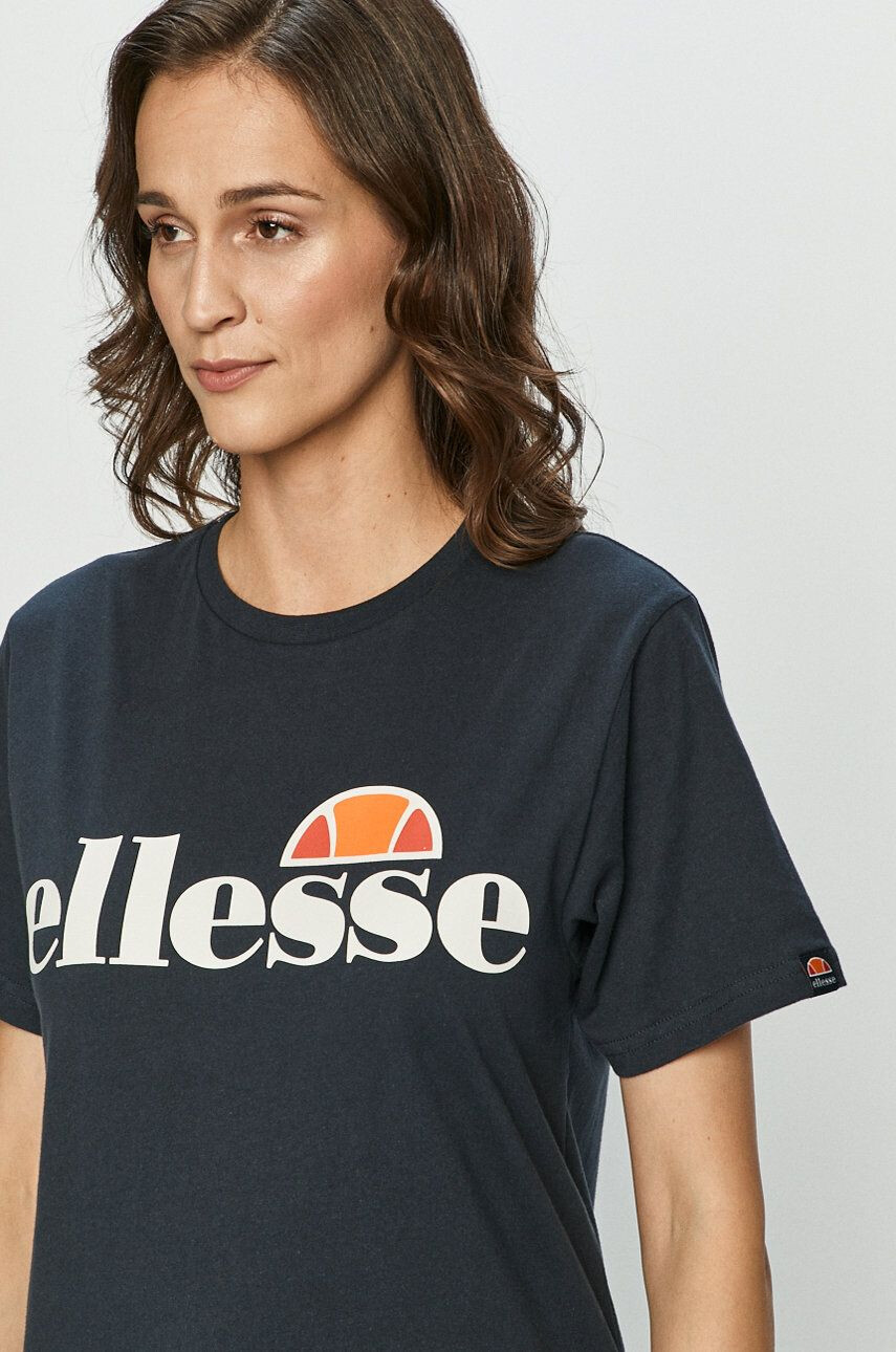 Ellesse Bavlnené tričko tmavomodrá farba - Pepit.sk