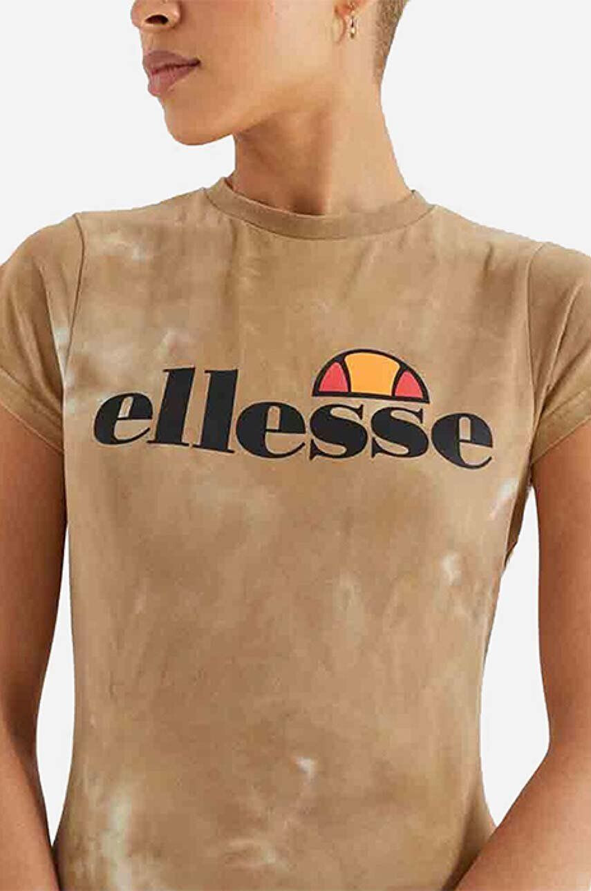 Ellesse Tričko SGK11338-BROWN dámsky hnedá farba - Pepit.sk