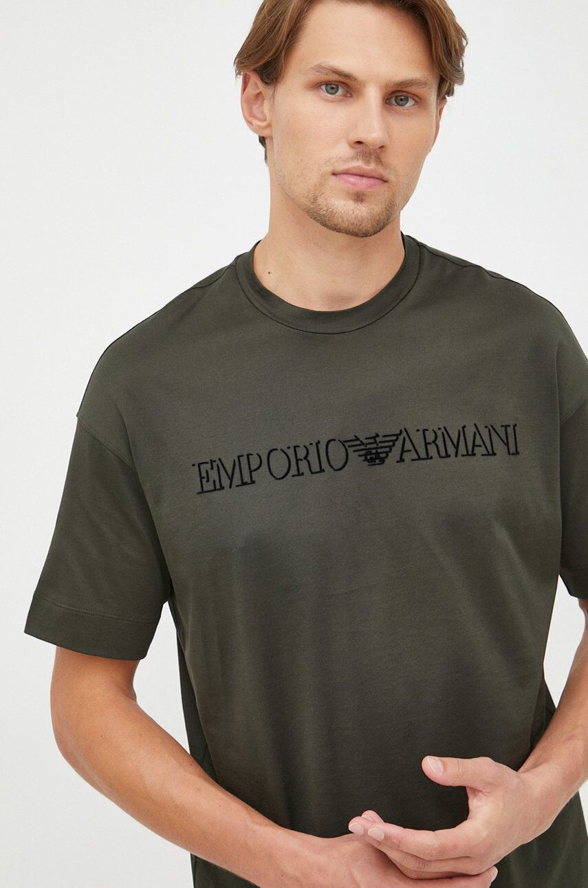 Emporio Armani Bavlnené tričko - Pepit.sk