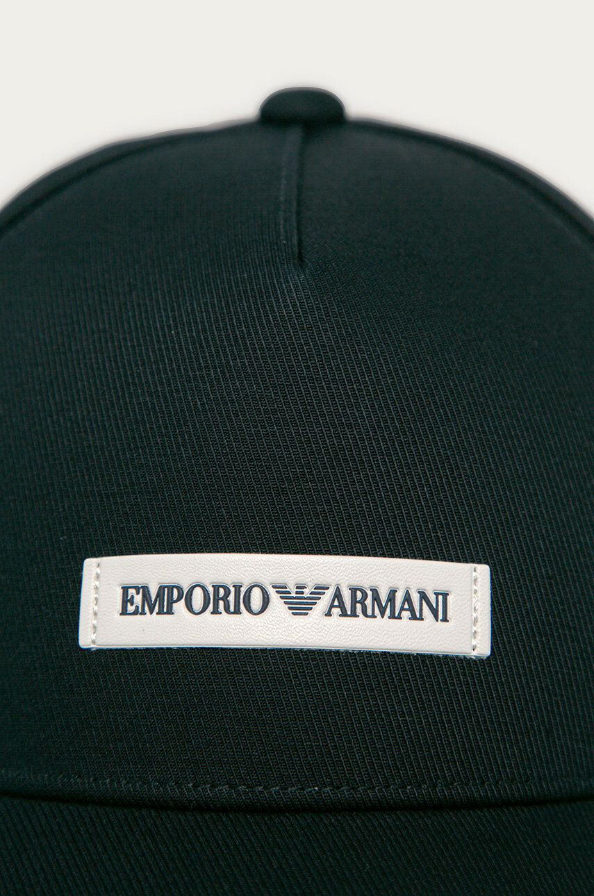 Emporio Armani Bavlnená šiltovka tmavomodrá farba s nášivkou - Pepit.sk