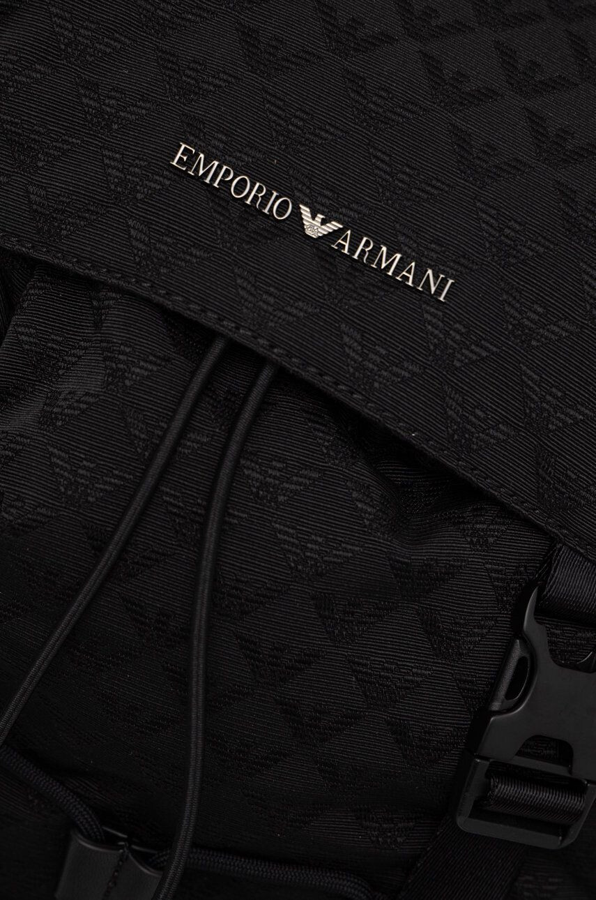 Emporio Armani Ruksak pánsky čierna farba veľký - Pepit.sk